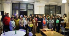 Experience Cafe members gathered together at a Berlin meetup