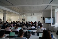 A hands-on build session at Experience Cafe